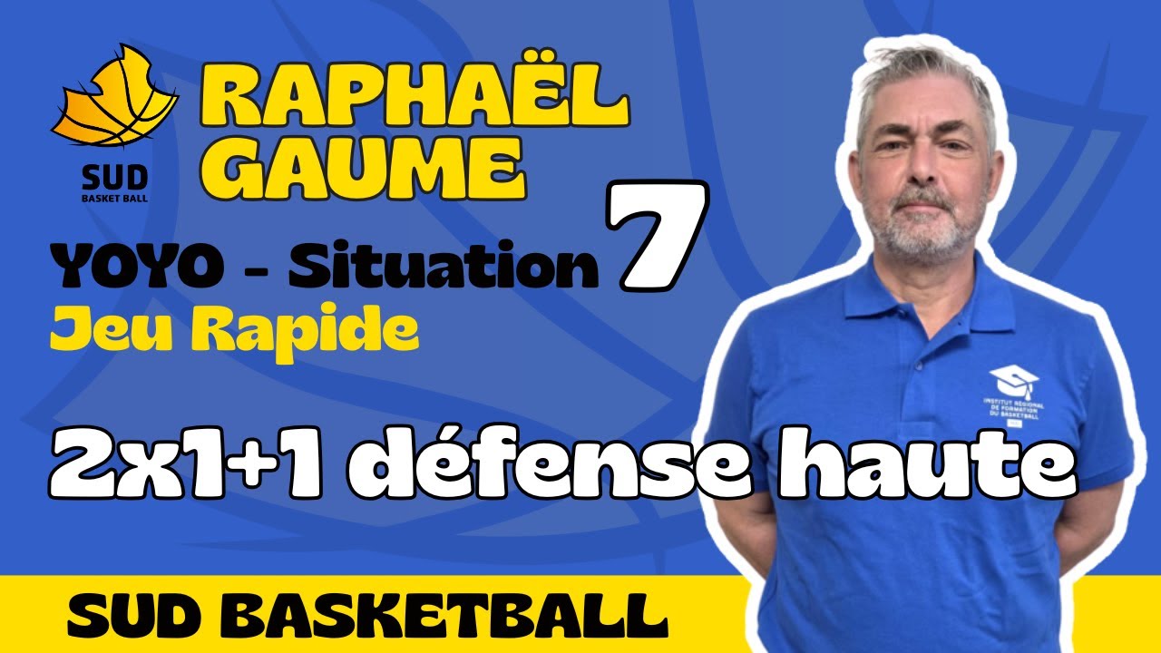 2x1+1 avec défense sur la sortie de balle