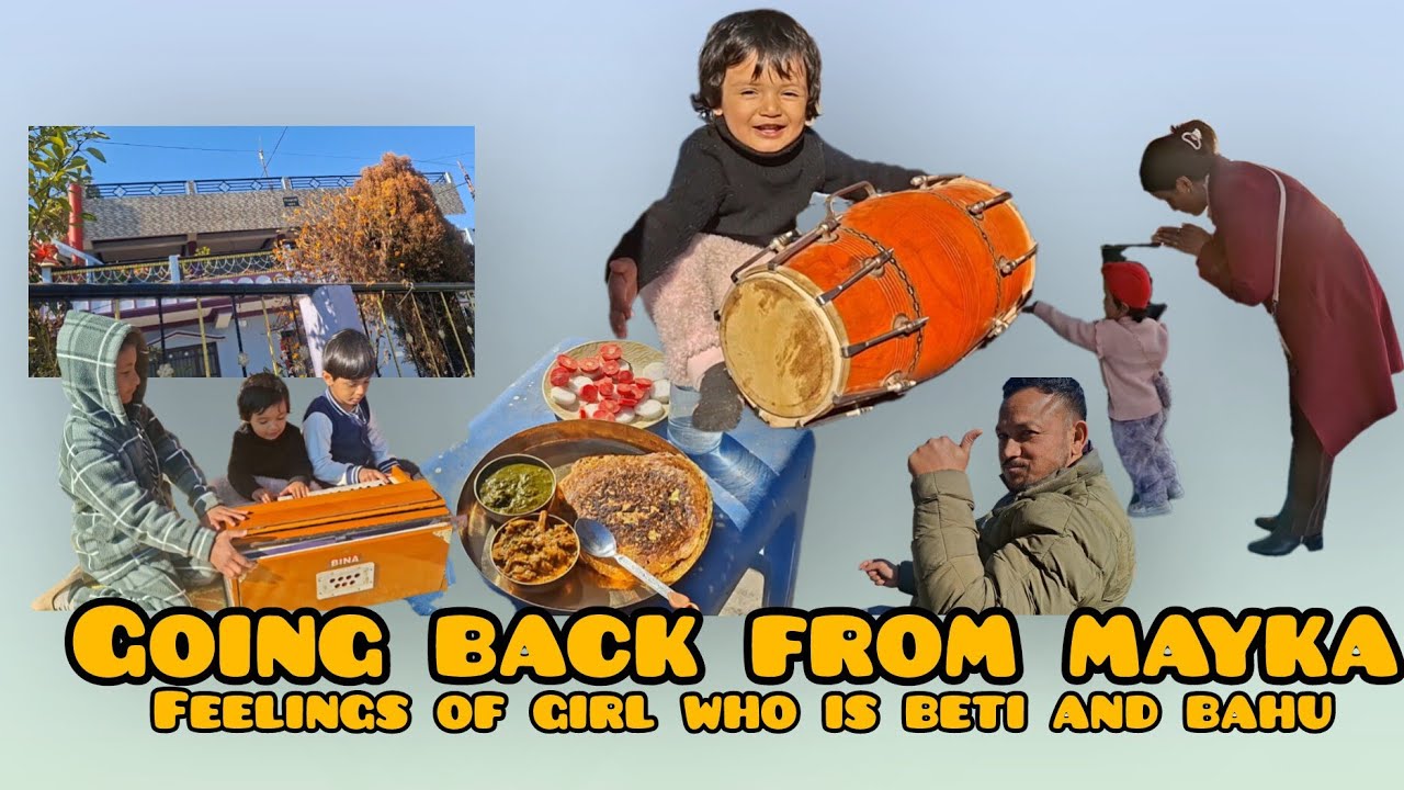 Leaving mayka in hustle, life of a girl who is bahu and beti #dailyvlog #mayka #myhome #villagelife 