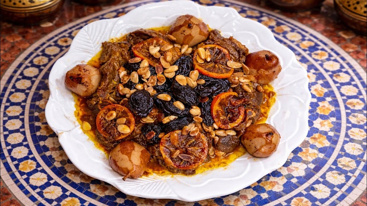 طبق مغربي للمناسبات:طريقة لحم بالليمون ناجحة 100% وبمذاق خطير 🔥