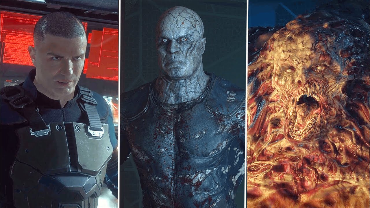 Captain Ferris Full Transformation Progress Of Alien Virus Scene - The Callisto Protocol