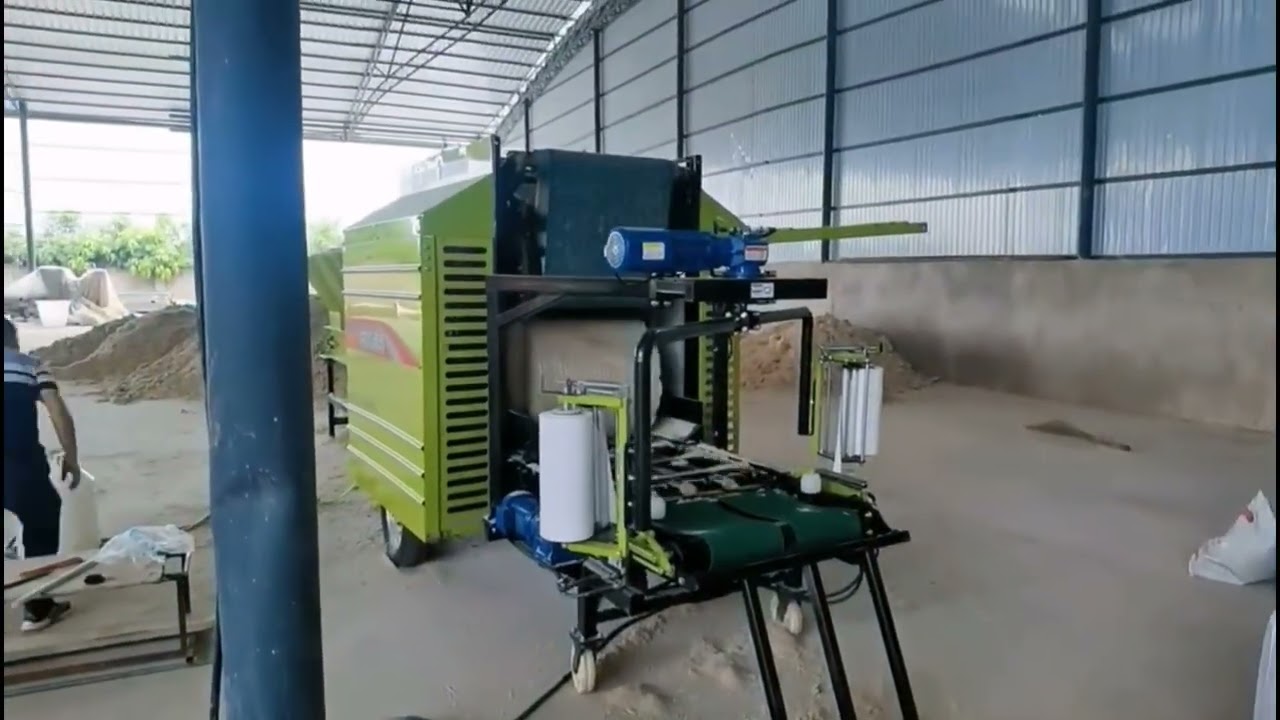 Fully Automatic Silage Baling and Wrapping Machine 9YCL-0.63 | 100-200kg Bales | For Livestock Farms