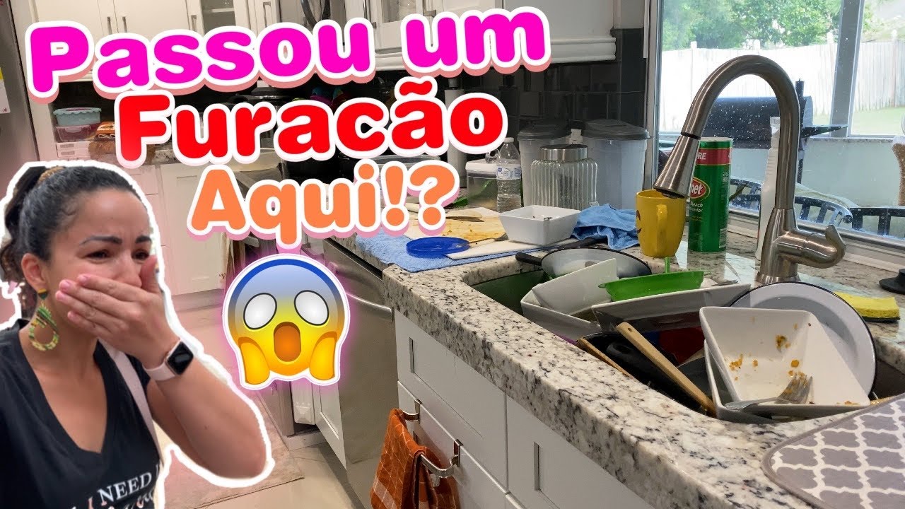 FAXINA NA COZINHA DEPOIS DO FIM DE SEMANA | MUITA SUJEIRA E BAGUNÇA | ANTES E DEPOIS