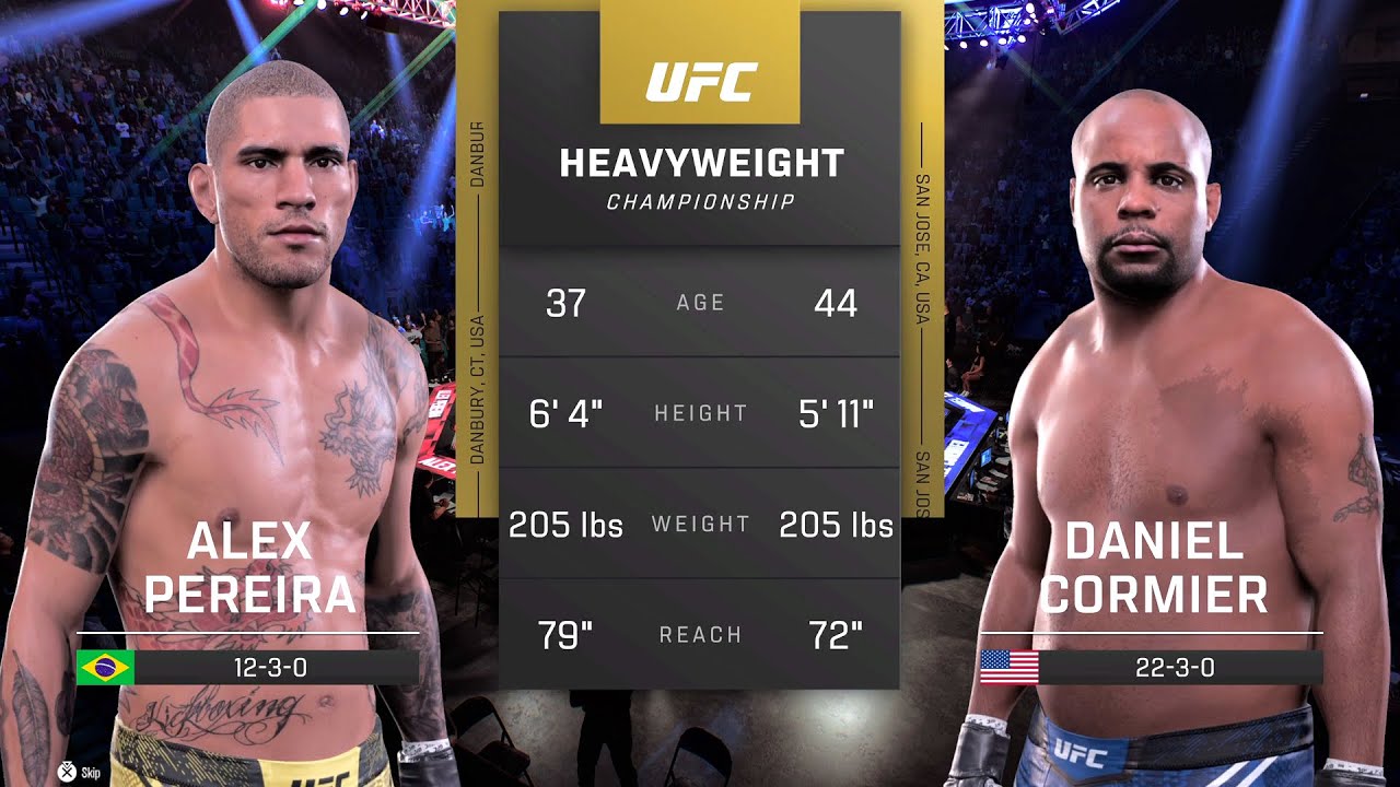 Alex Pereira vs Daniel Cormier Full Fight - UFC Fight Of The Night