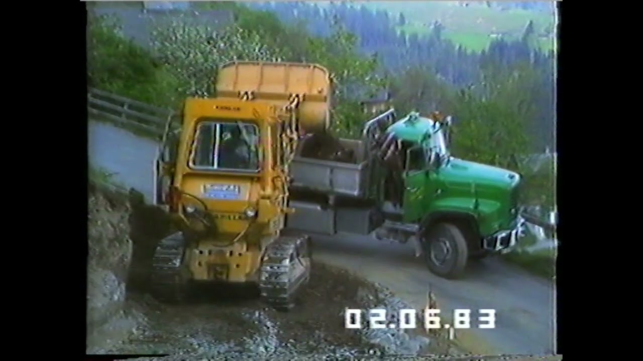Baustelle Schulhaus Pany 1983