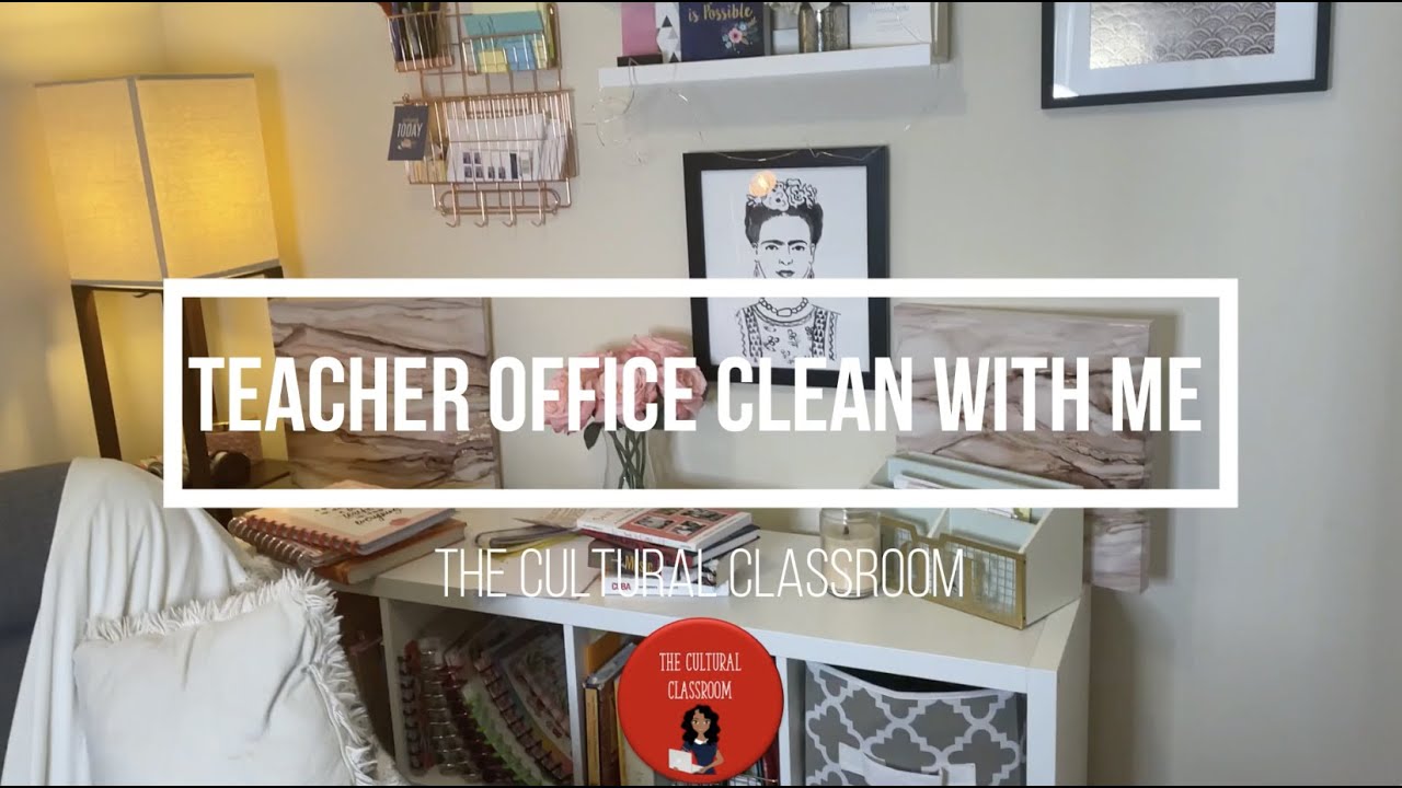 Teacher Clean with Me | ✨ Teacher Office Glam Edition✨
