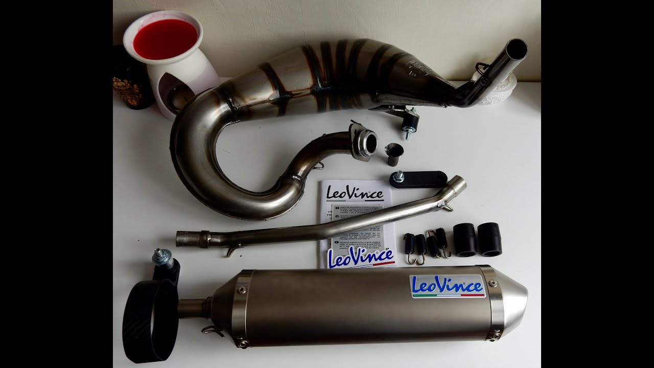 👌☆UNBOXING☆👌#1 Déballage&Débridage du pot LEOVINCE X-Fight pour GILERA/DERBI€3