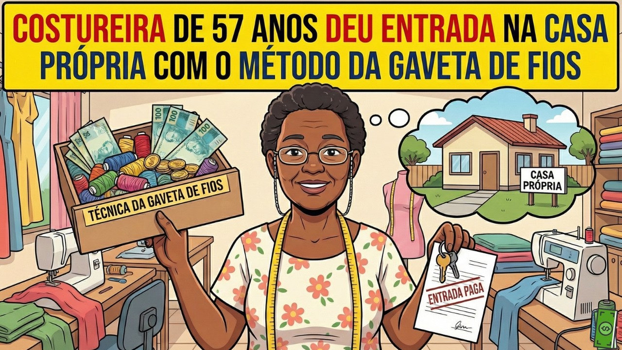 Como uma COSTUREIRA de 57 Anos usou a Técnica da GAVETA DE FIOS e DEU ENTRADA na CASA PRÓPRIA