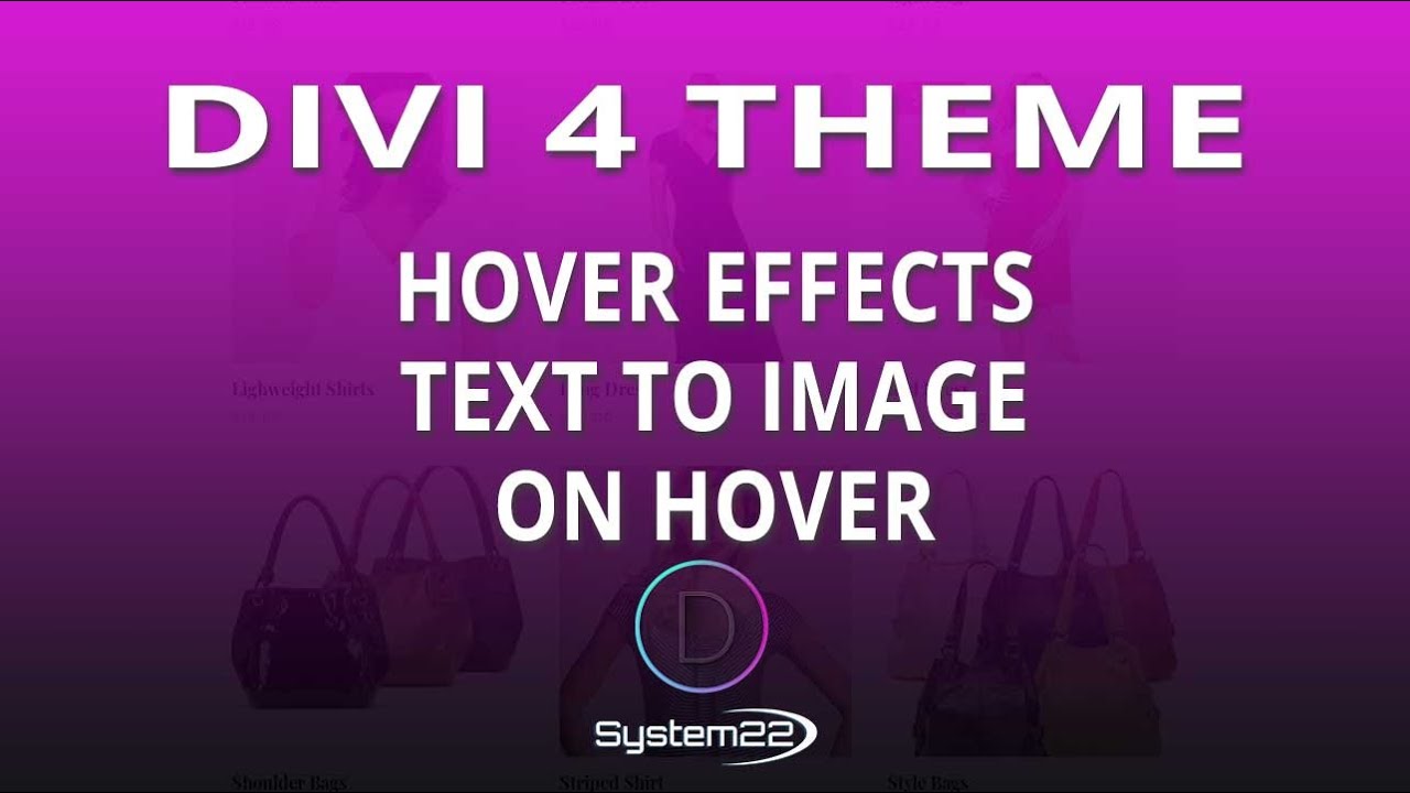 Divi Theme Hover Effects Text To Image On Hover 😎