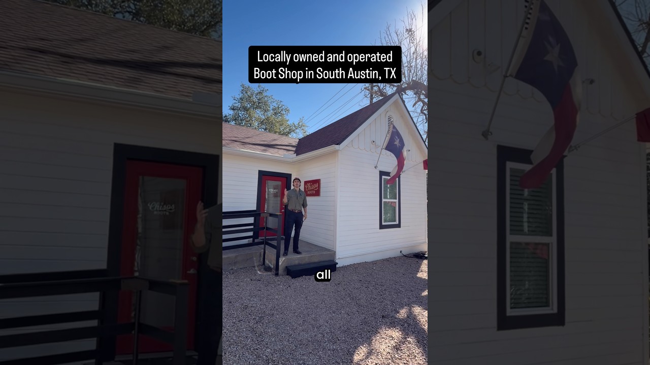 This is the Chisos Boot Shop at 3507 S 1st St in Austin, TX