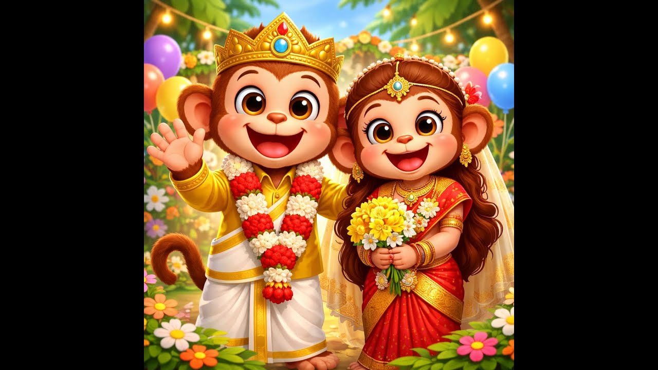 kurangu Mama Kalyanam 🐒💍 | Tamil Kids Song | Fun Rhymes for Babies & Toddlers