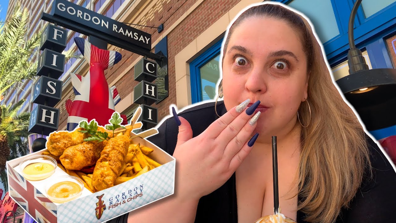 Trying Gordon Ramsey Fish & Chips In Las Vegas For the First Time