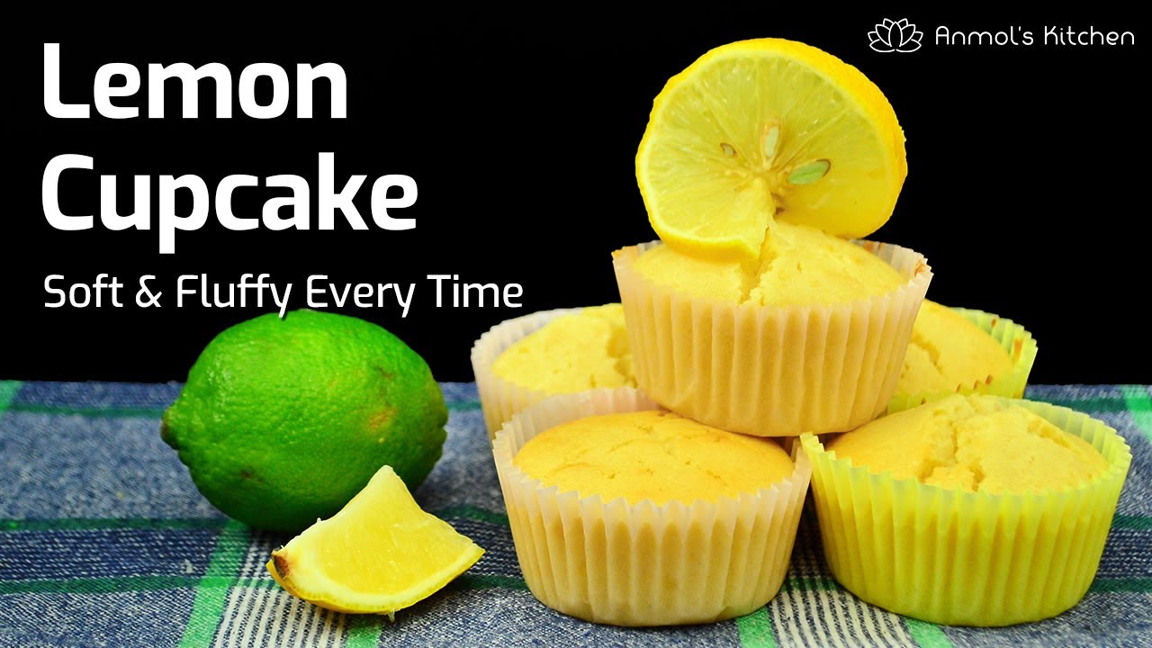 LEMON CUPCAKE Recipe | How to Make Easy, Perfect Lemon Cupcakes Without Frosting | AnmolsKitchen