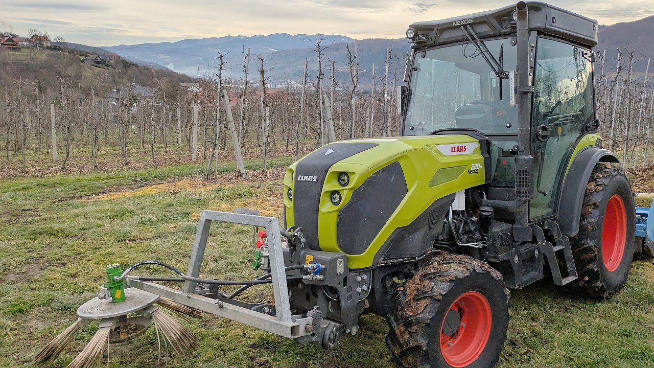 Sadownictwo w rejonie Łącka – Claas Nexos 220 M w gospodarstwie Krzysztofa Kurzei