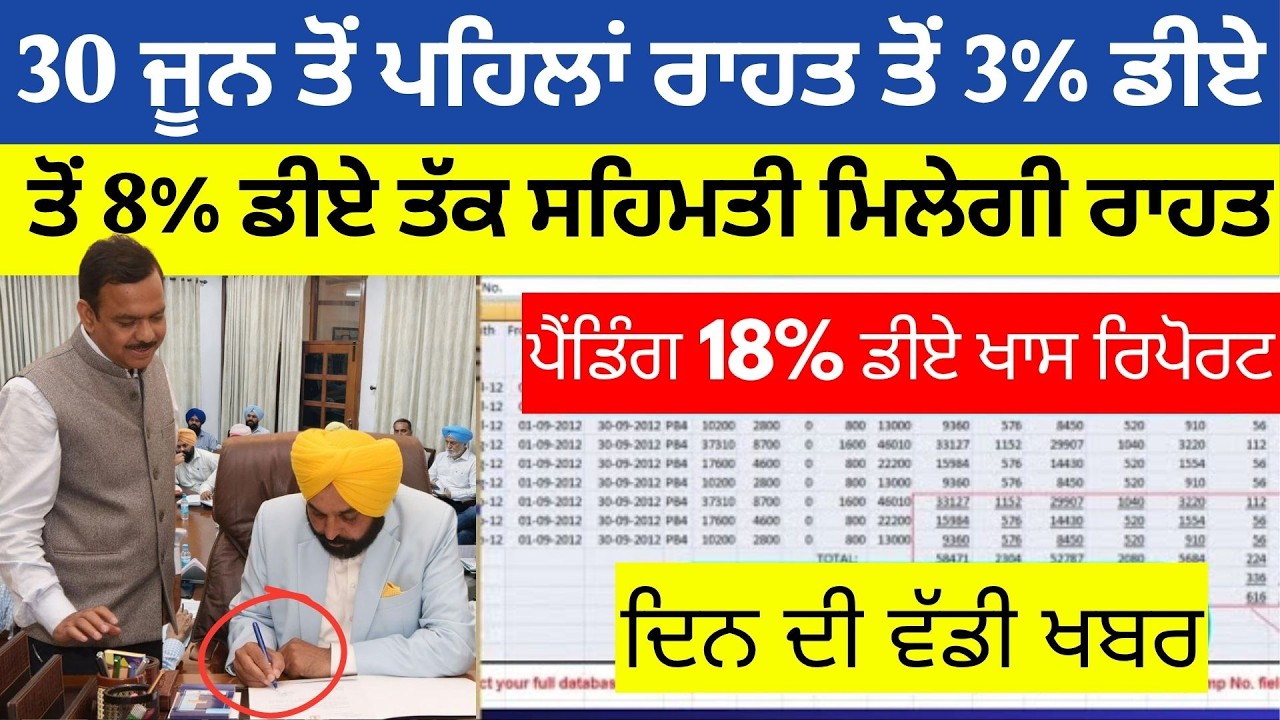 Punjab 6th pay commission latest news || 6th pay commission || Pay Scales & Salary Hike DA & OPS-287