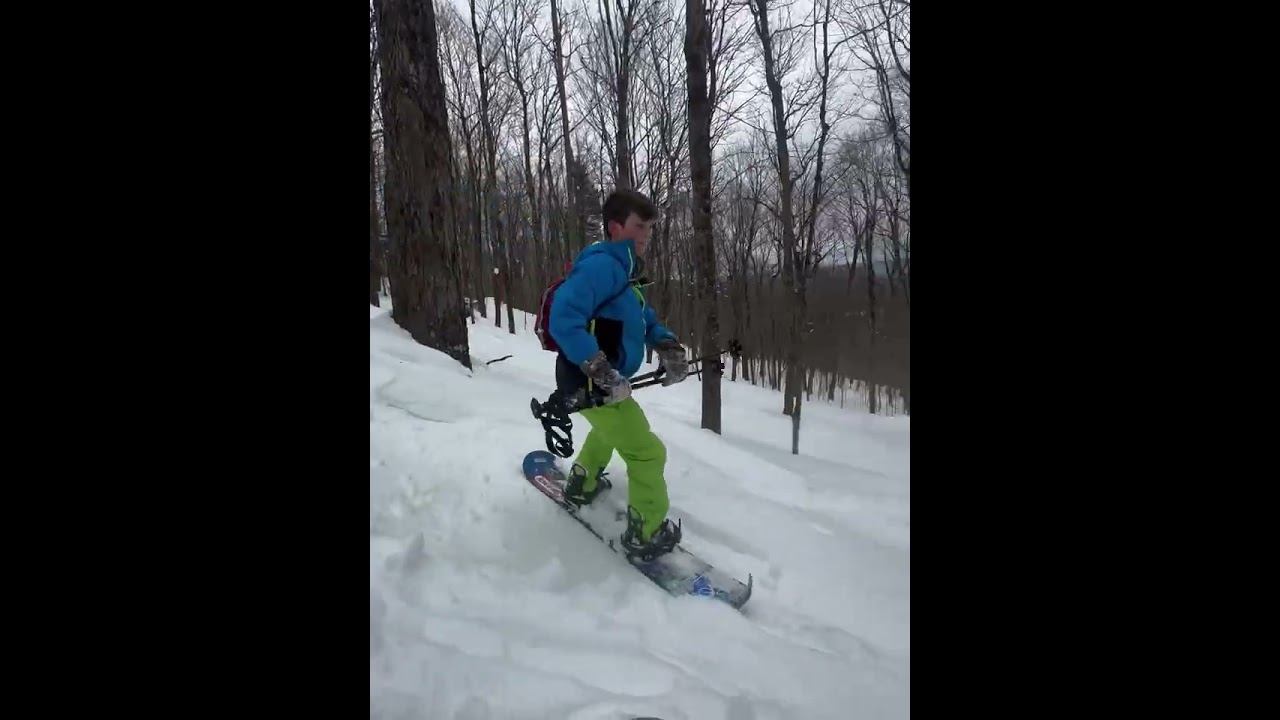 North East Kingdom VT Splitboard Mission at Moose Haven Forest NEKBC (father and son) 