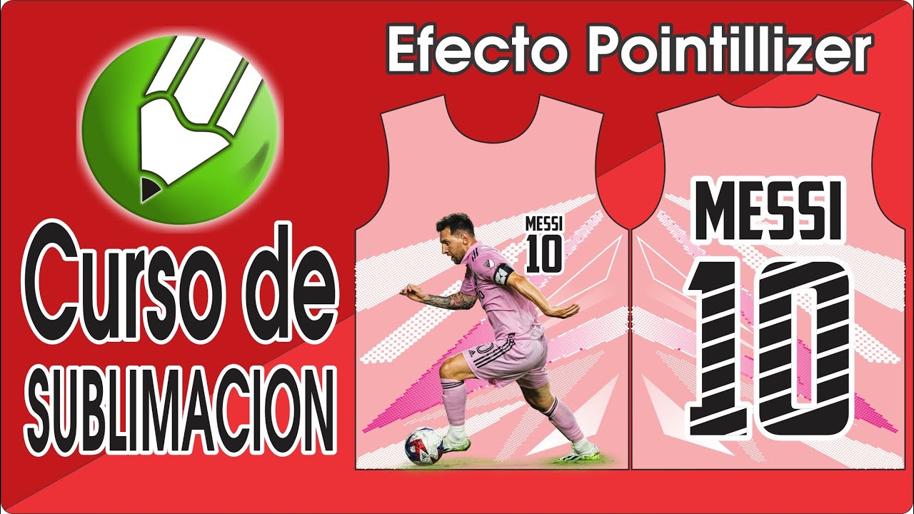 Efecto Pointillizer CorelDraw 2024 Cursos como Diseñar Camisetas de Futbol personalizados