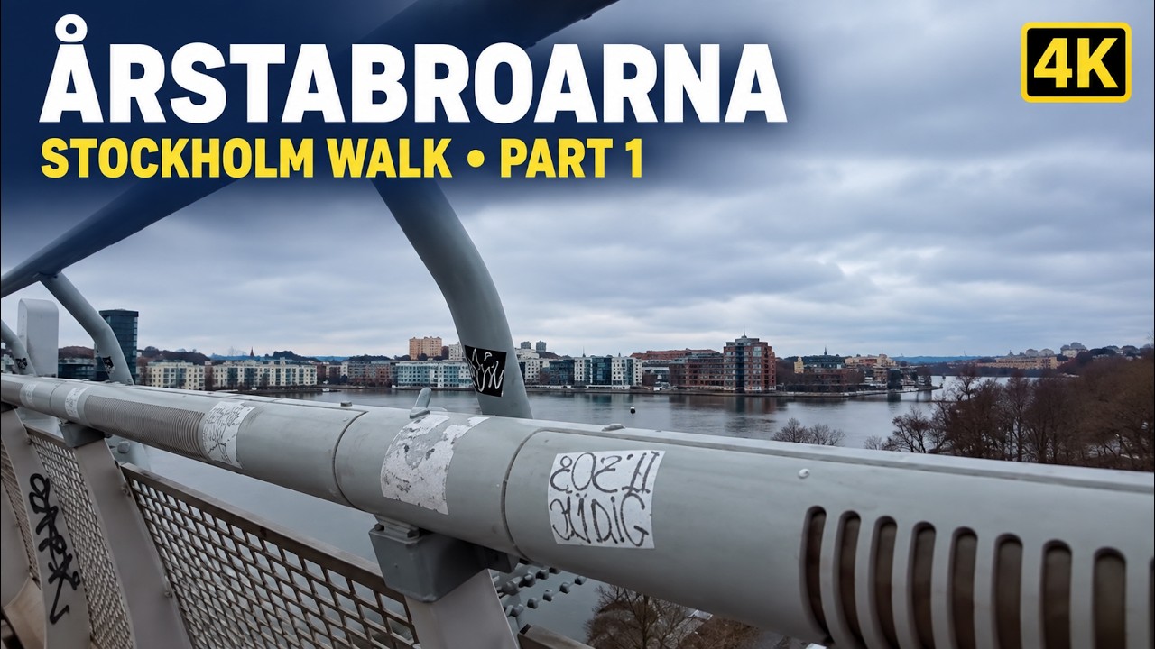 Walking in &Aring;rstabroarna , Mariatorget , Zinkensdamm, Tantolunden,  Stockholm, Sweden , 4K ,Part 1