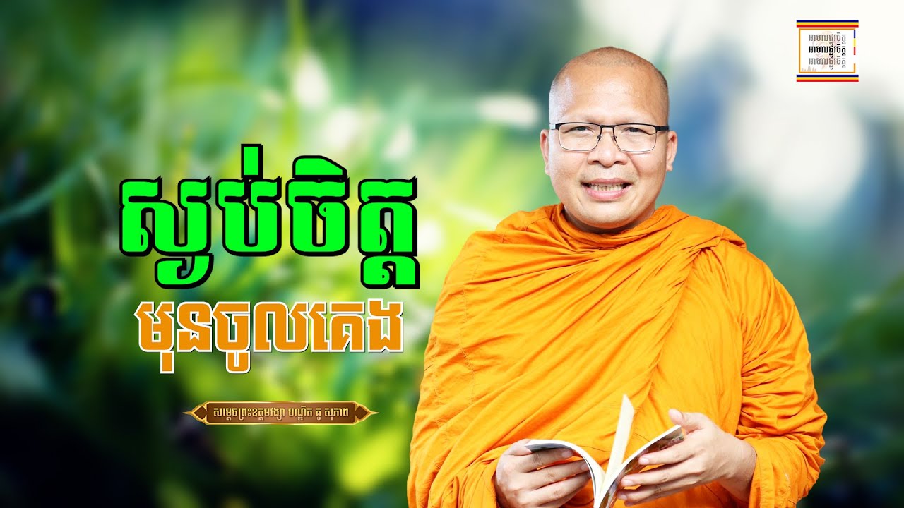ស្ដាប់ធម៌ស្ងប់ចិត្ត ពេលចូលគេង - ​គូ សុភាព | ធម៌អប់រំចិត្ដ | Kou Sopheap