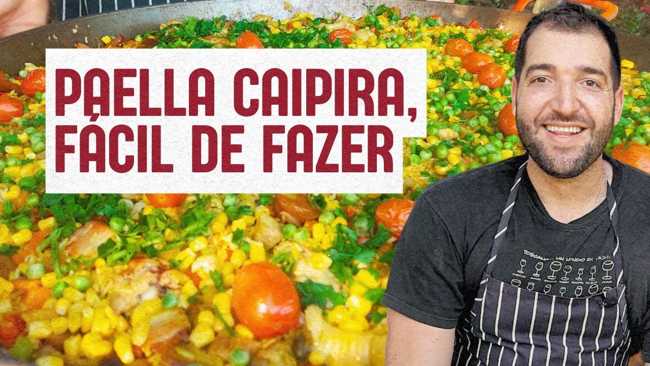 PAELLA CAIPIRA FÁCIL DE FAZER - Todos os segredos para fazer uma paella perfeita no panelão!