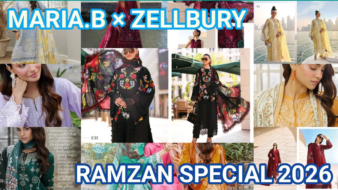 Maria.B × Zellbury Chikankari Collection 2026 | Ramzan Special Lawn #foryou 