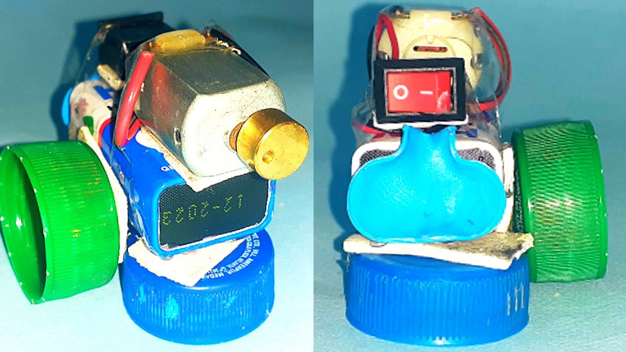DIY MINI ROBOT SELF MOVING | EASY SCIENCE PROJECT | SIMPLE MINI ROBOT