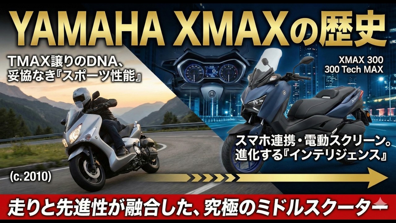 ヤマハ・XMAX：妥協なき、中枢。それはスクーターを『スポーツ』へと昇華させた、ヤマハの最適解だった。 スポーツスクーターの解剖学