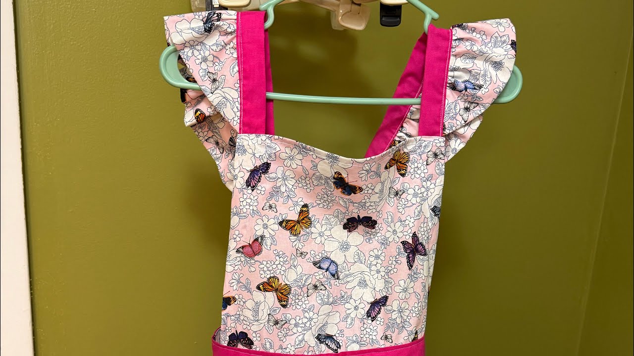 Apron with Ruffled Shoulder Straps Part 3