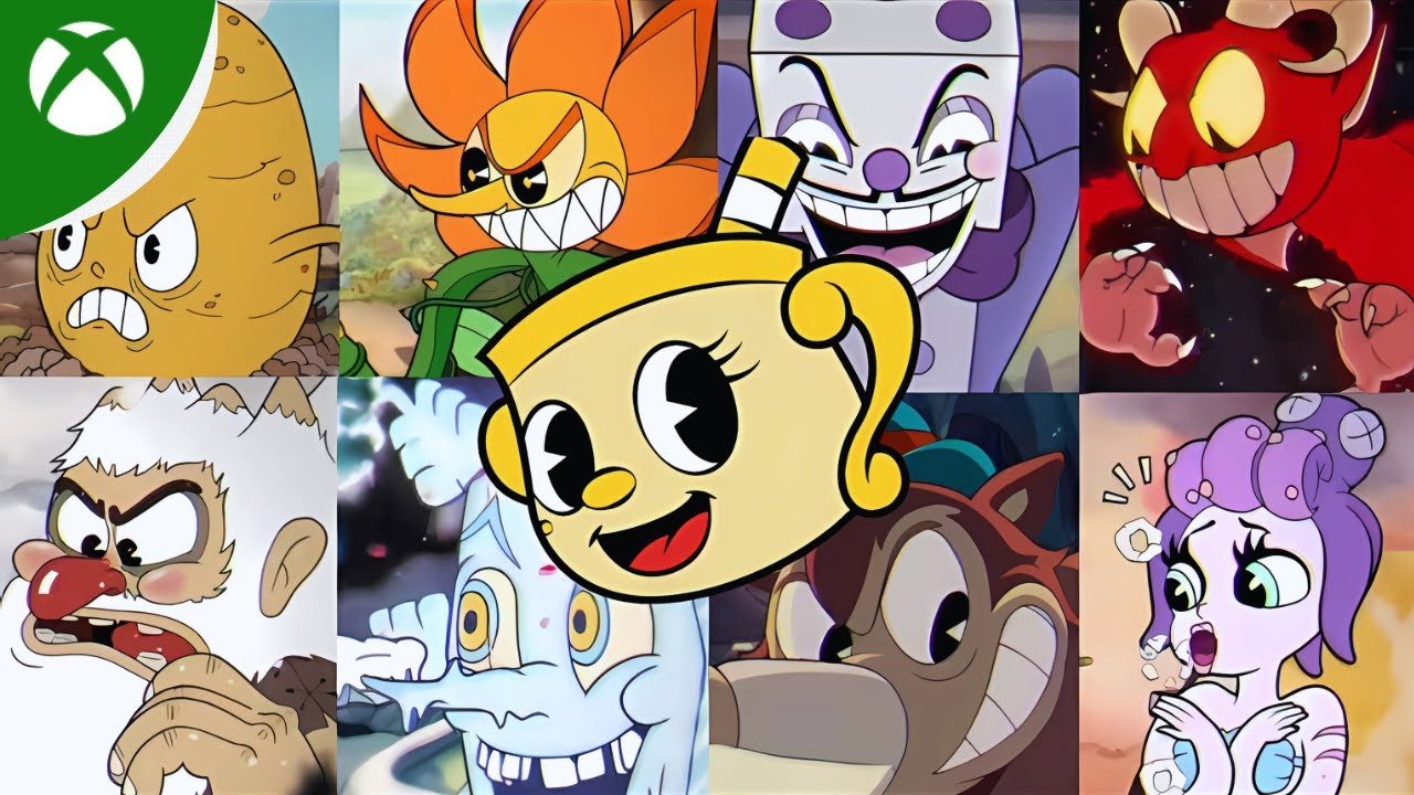 Cuphead — все боссы с мисс Чалис (включая DLC).