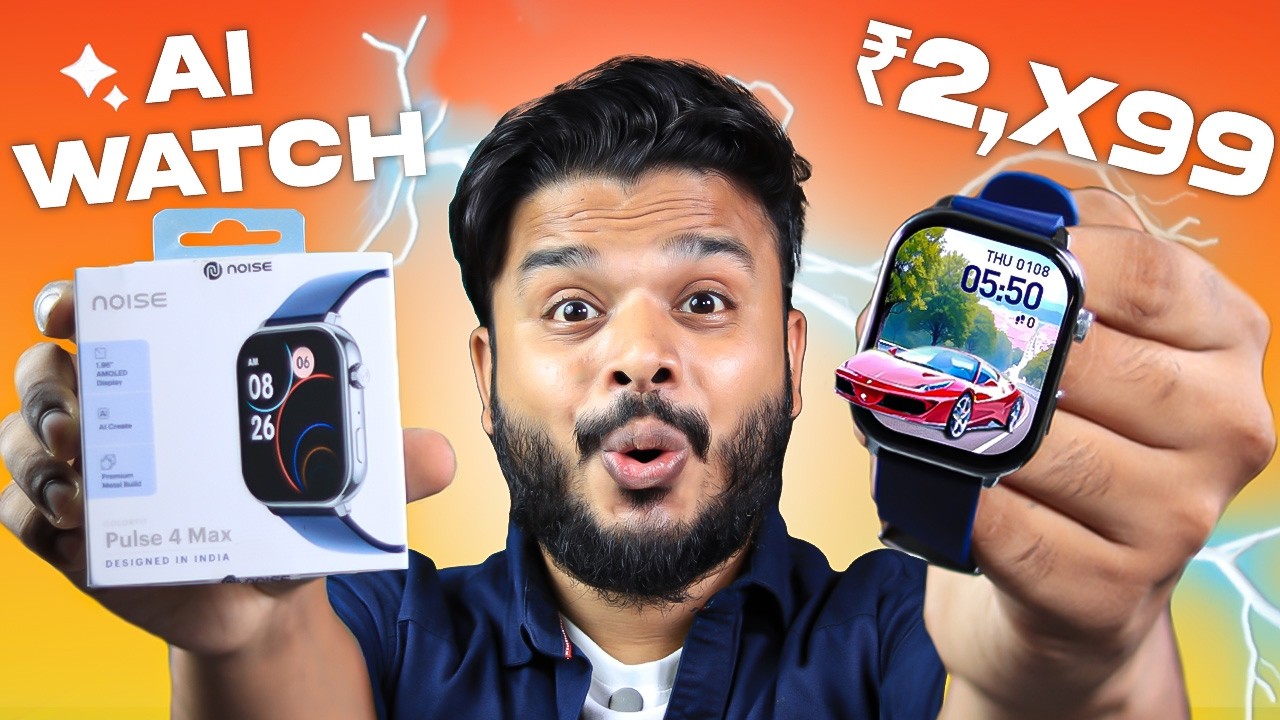 India's First AI Watch - Noise ColorFit Pulse 4 Max Unboxing & Review⚡️Best Smartwatch Under 3000🤯