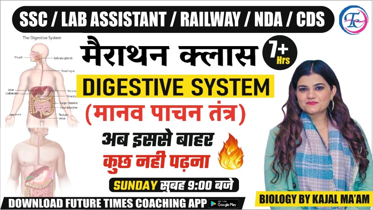 Digestive system (पाचन तंत्र) By Kajal Ma’am #digestivesystem #science #sciencebykajalmaam