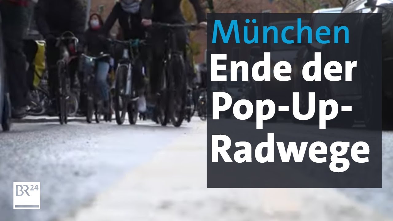 Die Pop-Up-Fahrradwege in München werden wieder entfernt | Abendschau | BR24