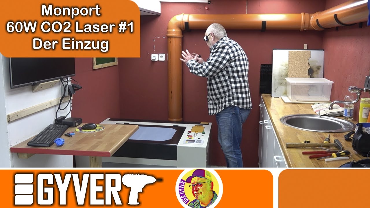 Monport 60W CO2 Laser #1 Der Einzug