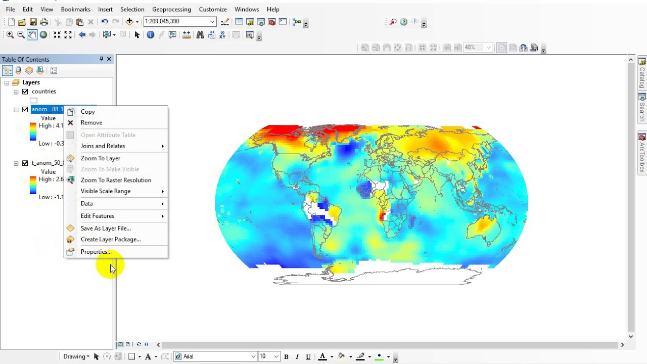 Climate Data: Create netcdf raster layer