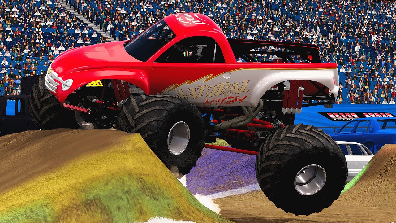 2000s MADNESS - BeamNG.Drive MONSTER JAM Crashes and Saves
