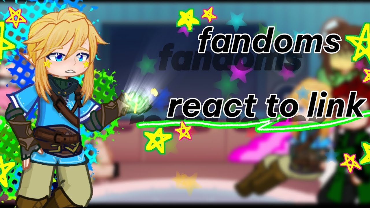 Fandoms react to link! ⭐ | part 1 | ⭐ totk, deltarune, jjk, bad, Dr Stone, demon Slayer, splatoon