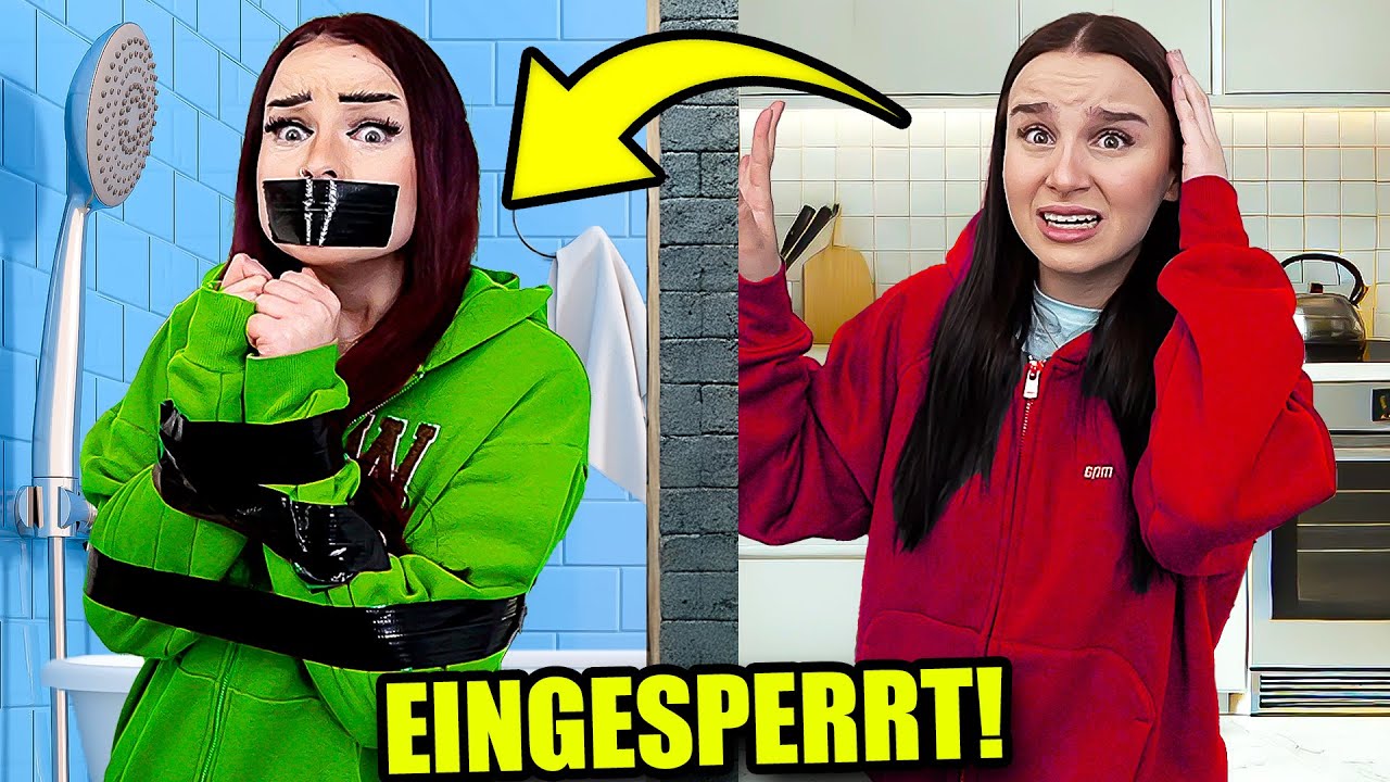 Jemand hat Alina im Badezimmer eingesperrt ! 😰🛁 (Tür geht nicht auf) - Celina