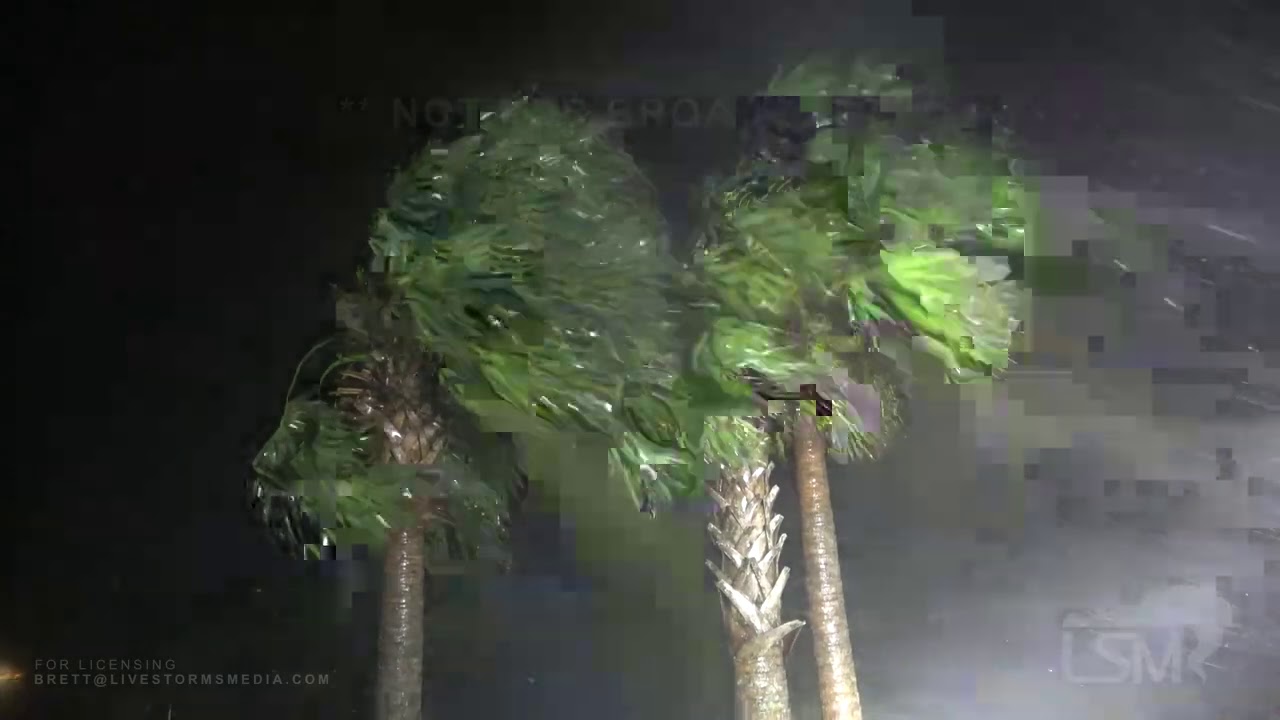 9-16-2020 Orange Beach, AL- Power Explosions - Destructive Winds in Northern Eyewall of Sally