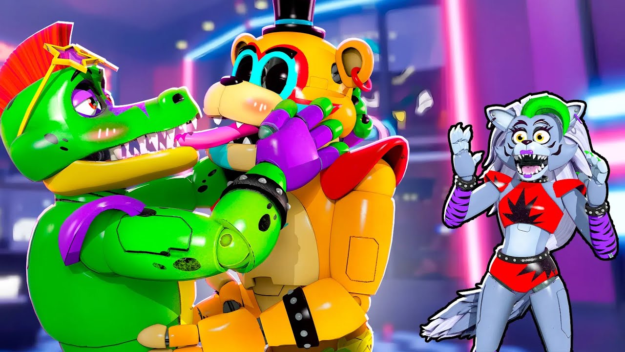 Glamrock Freddy IS IN LOVE with MONTY!? in FNAF Security Breach