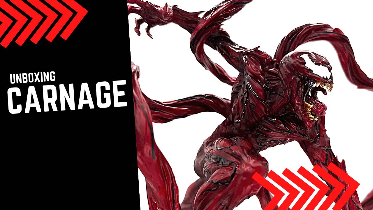 Carnage (Venom: Let there be Carnage) 1/10th Scale Iron Studios Statue Unboxing