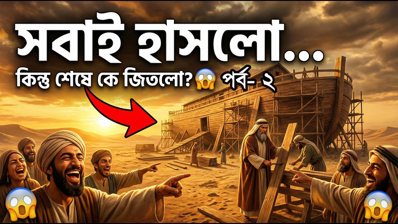 ৯৫০ বছর একা লড়লেন, তবুও থামেননি!  হযরত নূহ আ  এর অসাধারণ সবর  পর্ব ২ #মহাপ্লাবন #৯৫০_বছর