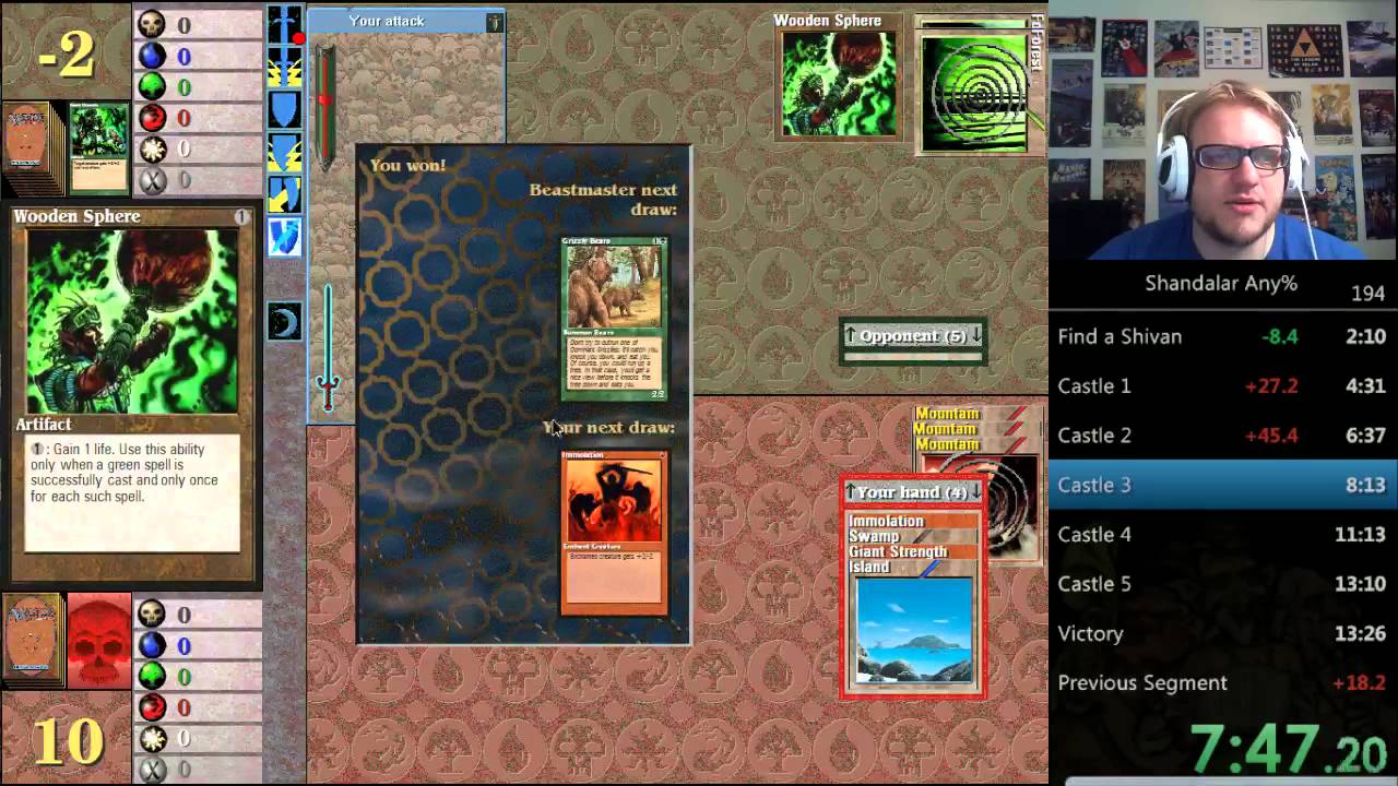 Shandalar any% Speedrun PB 12:49
