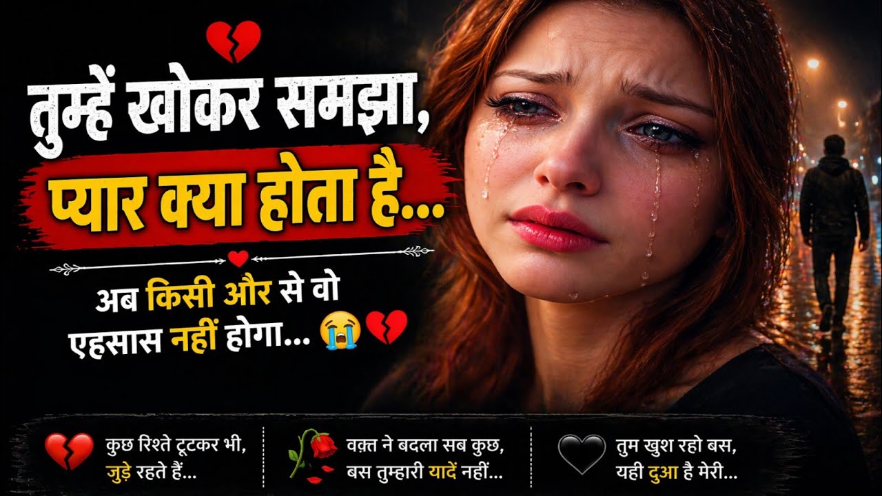 टूटे हुए दिल 💔को जोड़ा नहीं जाता.. 😭 | Bewafa Shayari | Shayari  #bewafa​ #sad​ #viral