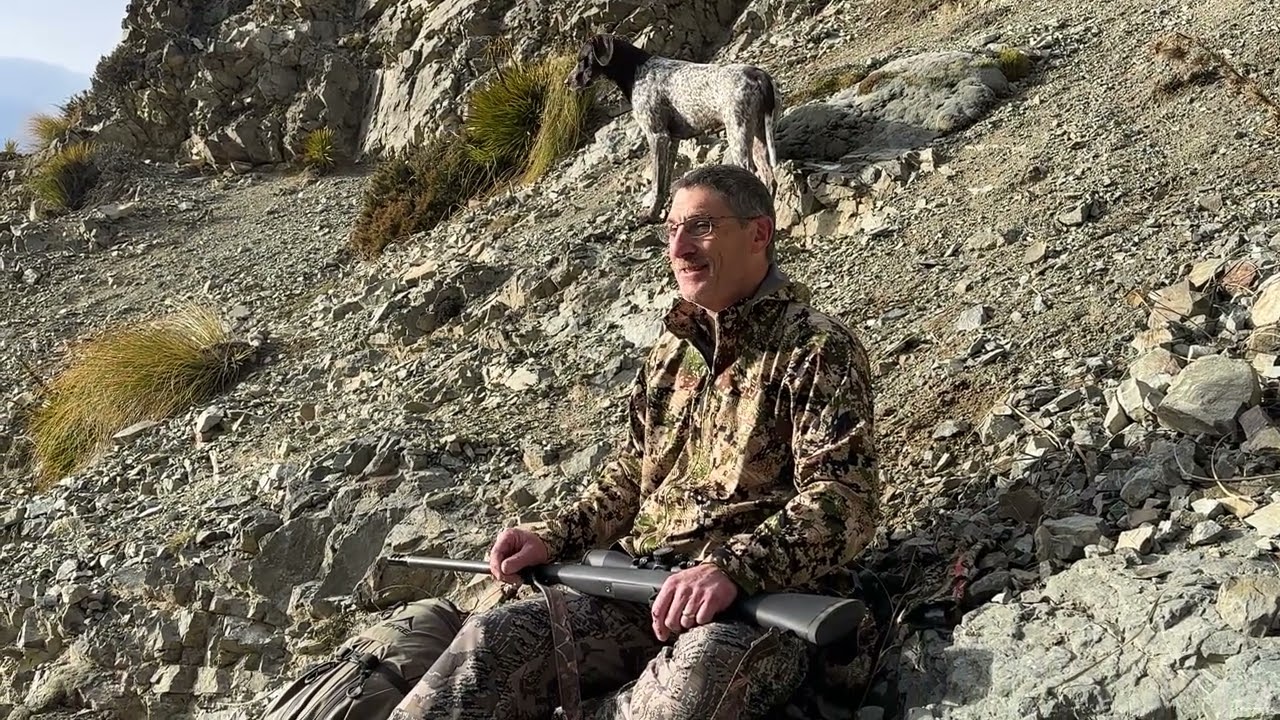 New Zealand mountain hunting wild Bull Tahr on privately owned wilderness land @NewZealandSafaris