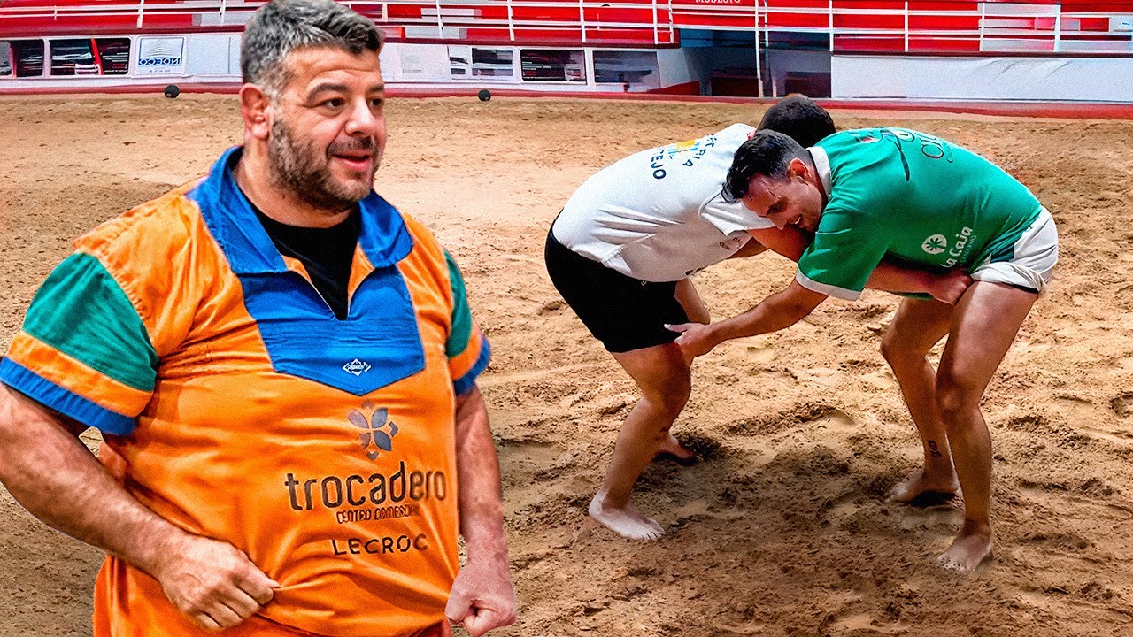 Entrenamos LUCHA CANARIA con LUCHADORES PROFESIONALES 😱🔥