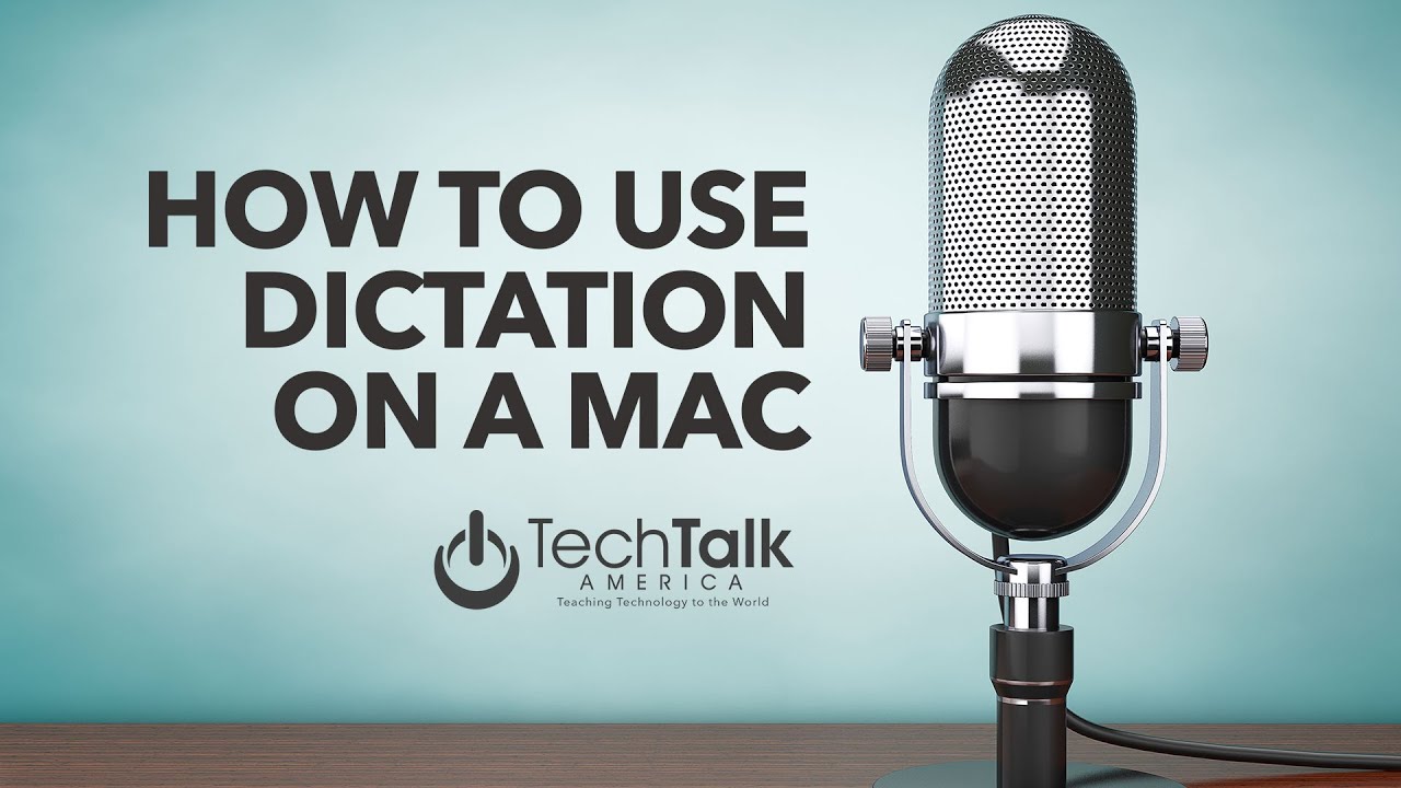 Dictation on a Mac
