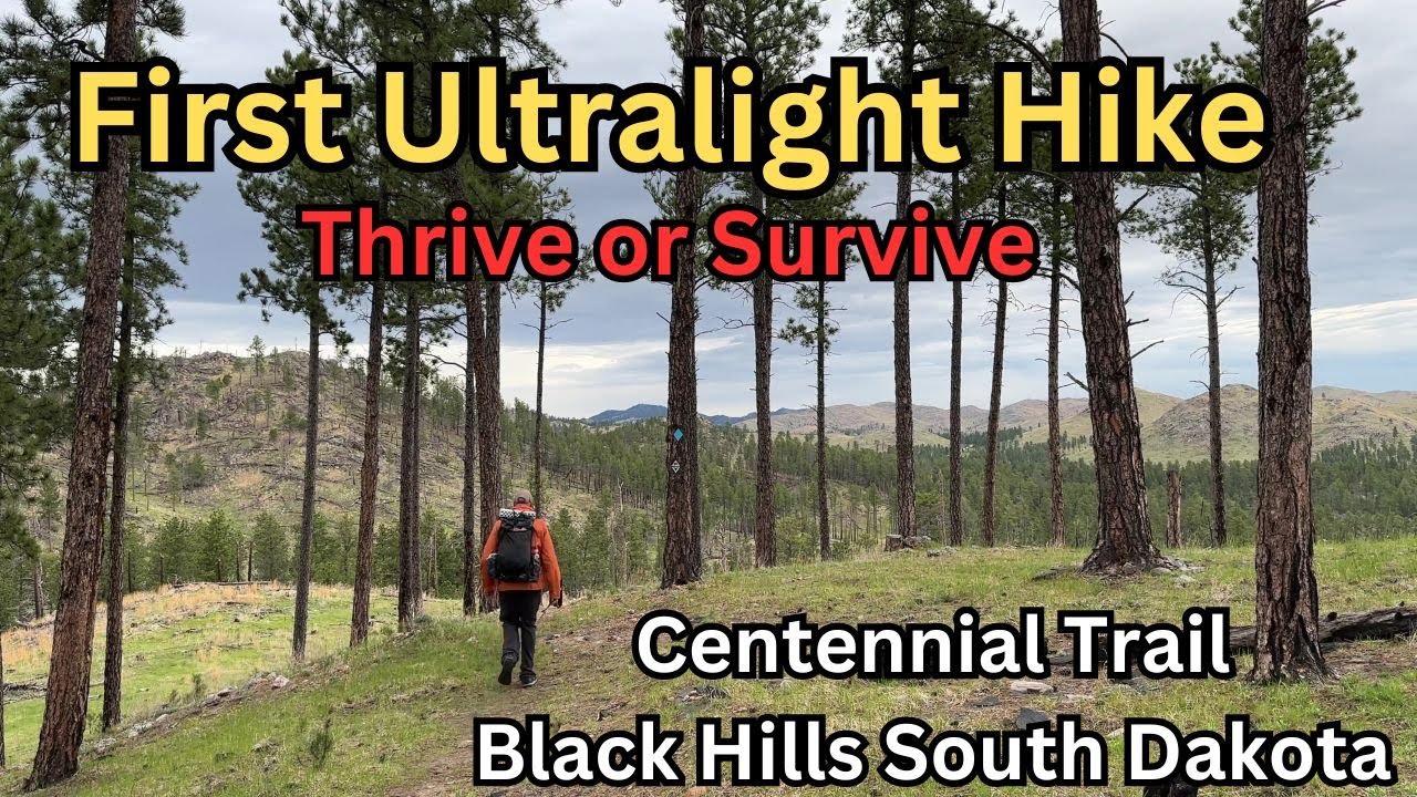 Первый поход на сверхлегком весе с рюкзаком весом до 10 фунтов / Centennial Trail / Блэк-Хиллз, Ю...