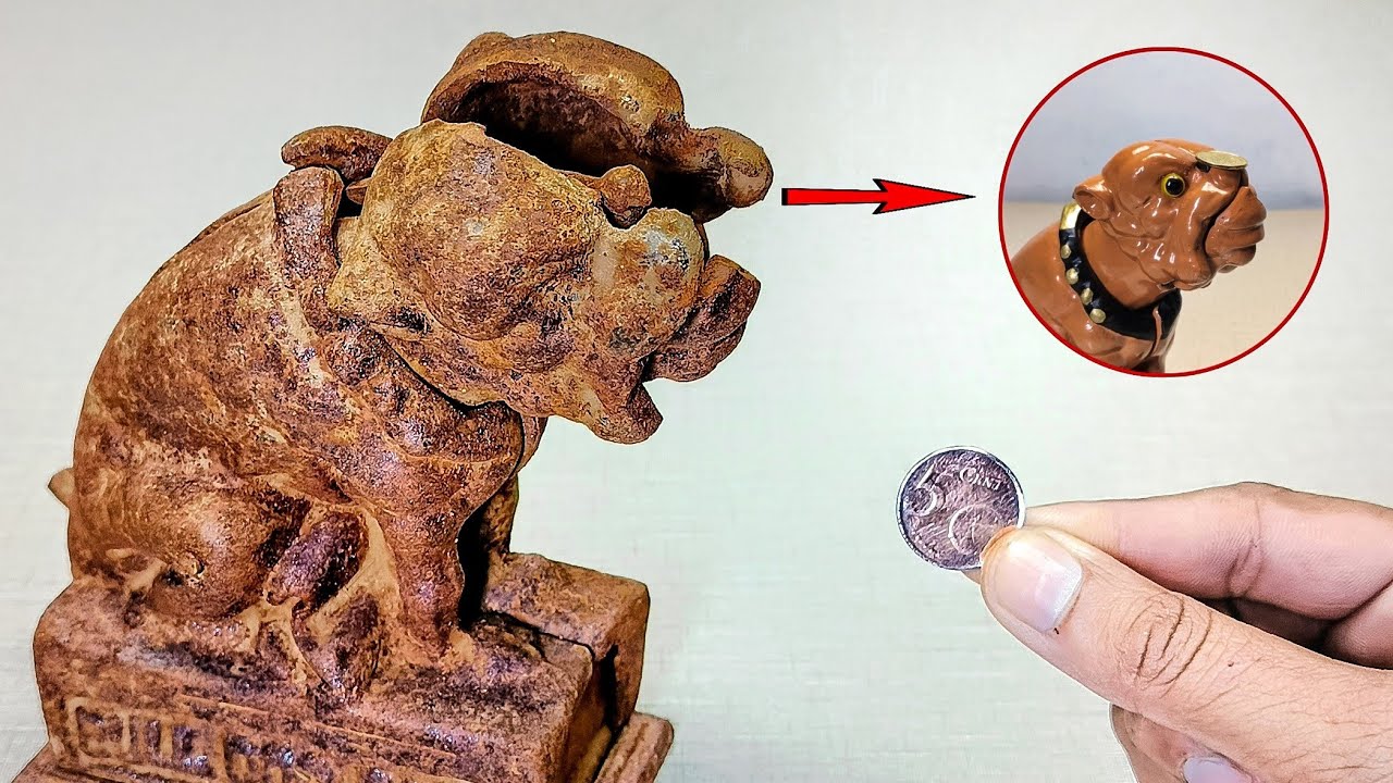Bulldog Mechanical Coin Bank Restoration