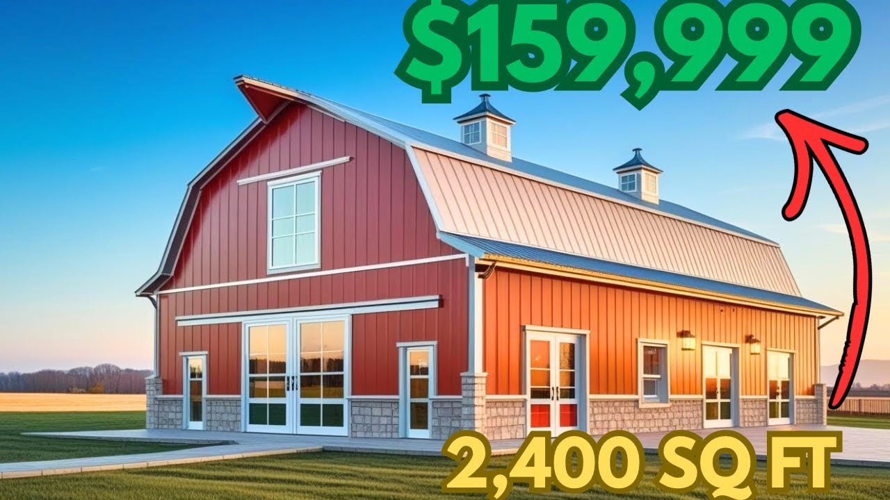 DIY Barndominium Cost Breakdown 2026: Build 2400 SQ FT for $156K (Save $80K!)