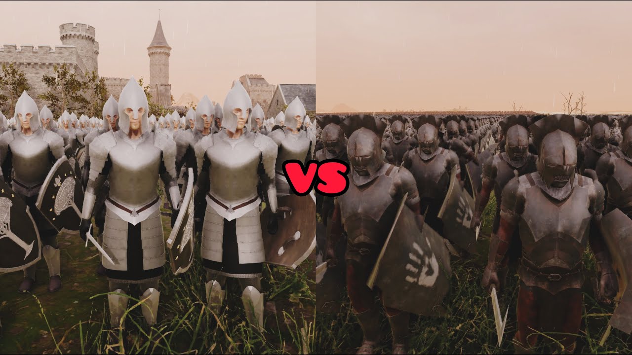 200,000 Uruk-hai vs 100,000 Gondor Soldiers | UEBS 2 Epic Battle