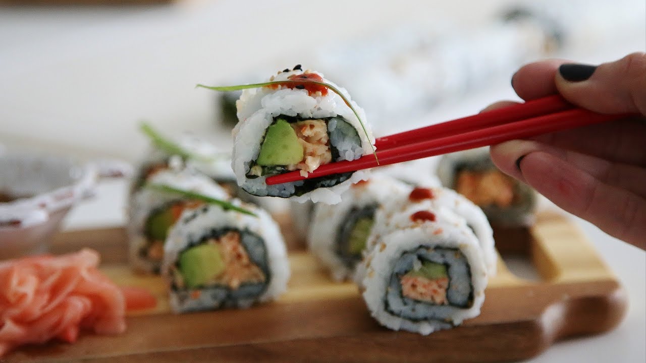 Խեցգետնով Սուշի - Spicy Crab Sushi Recipe  - Heghineh Cooking Show in Armenian